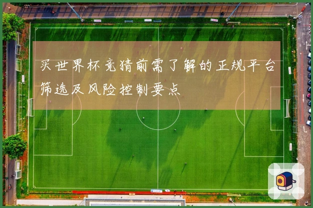 买世界杯竞猜前需了解的正规平台筛选及风险控制要点